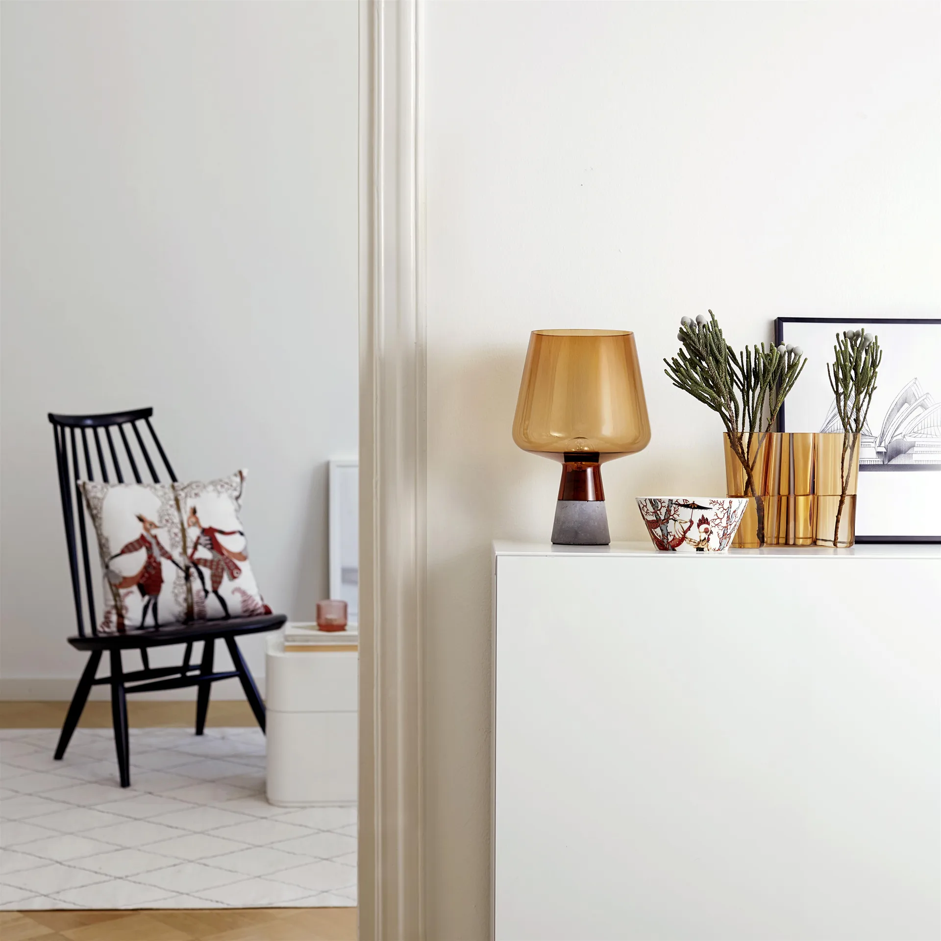 Leimu Tischleuchte 30 x 20cm, Kupfer Iittala