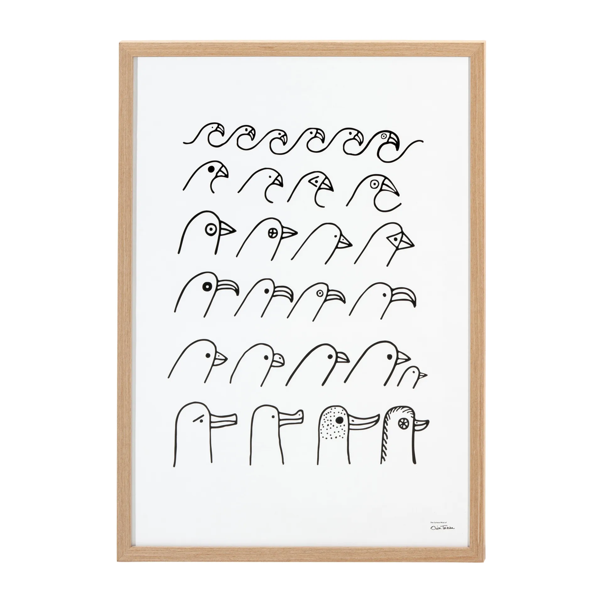 Oiva Toikka Birdhouse Poster, 50 x 70cm Iittala