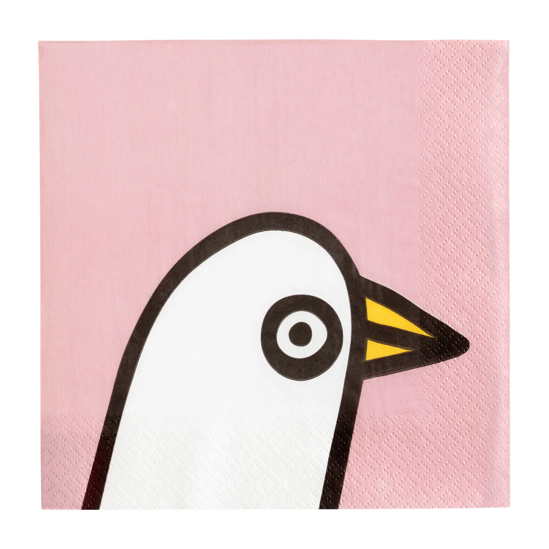 Oiva Toikka Birdie Serviette 20er Pack, Rosa Iittala