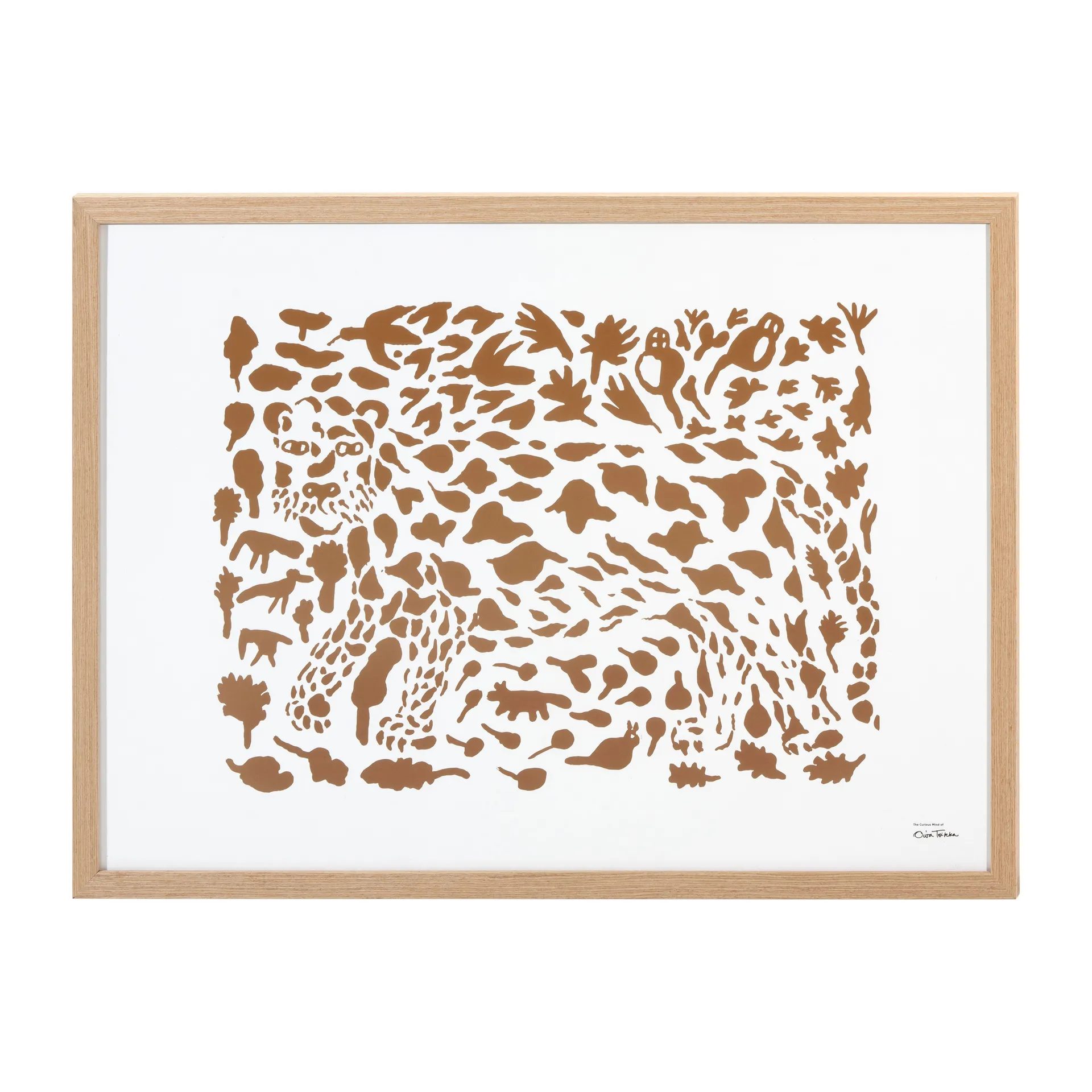 Oiva Toikka Cheetah Poster braun, 50 x 70cm Iittala