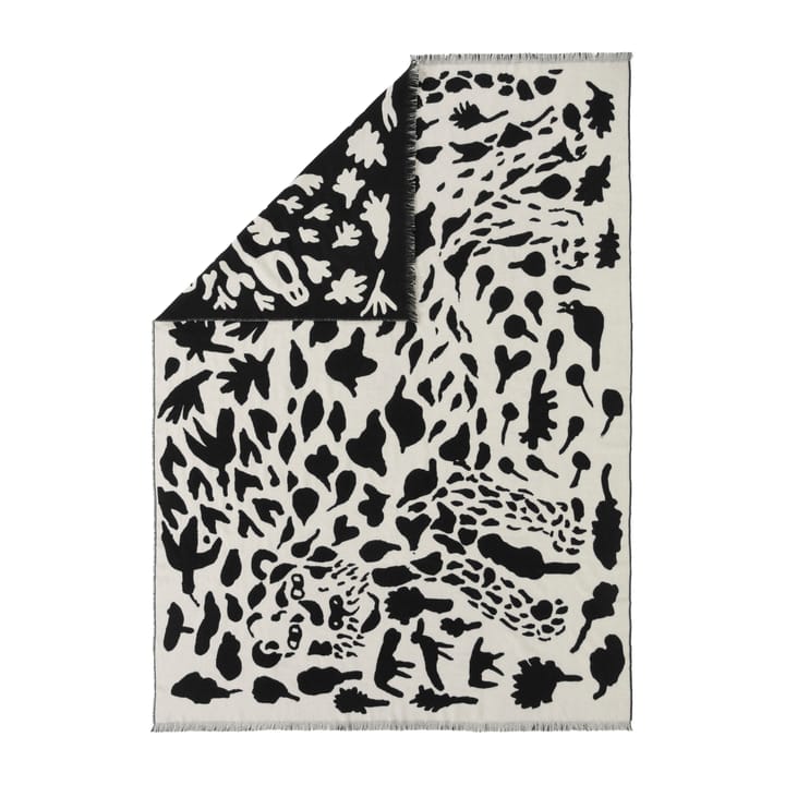 Oiva Toikka Cheetah Wolldecke 130 x 180cm, Schwarz-weiß Iittala
