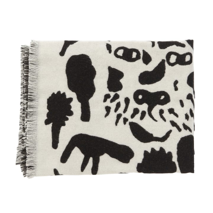 Oiva Toikka Cheetah Wolldecke 130 x 180cm, Schwarz-weiß Iittala