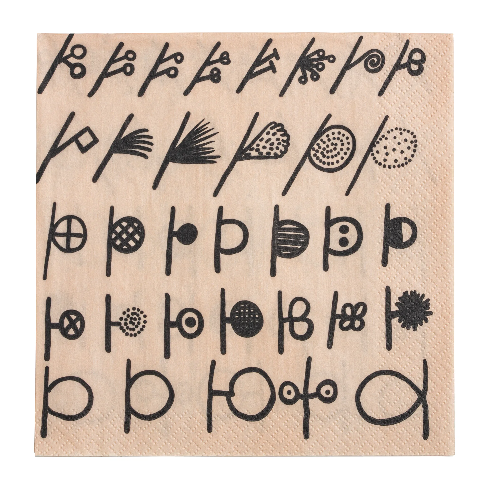 Oiva Toikka Twig Serviette 20er Pack, Beige Iittala