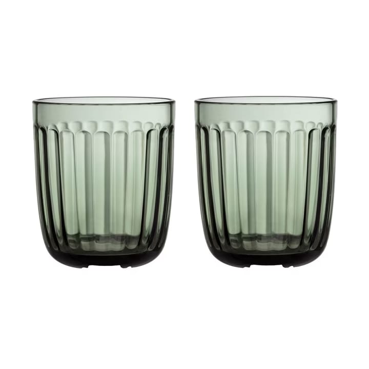 Raami Wasserglas 26 cl 2er-Pack, Tannengrün Iittala