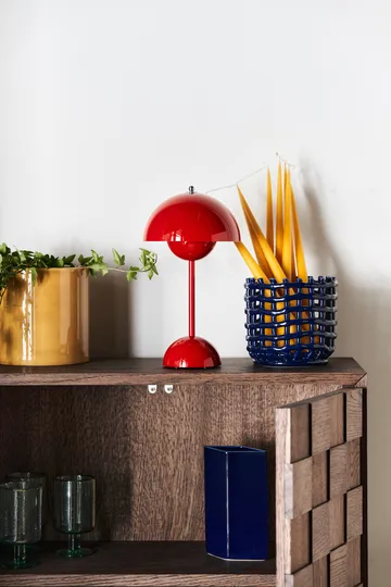 Ruutu Keramikvase 180mm - Dunkelblau - Iittala