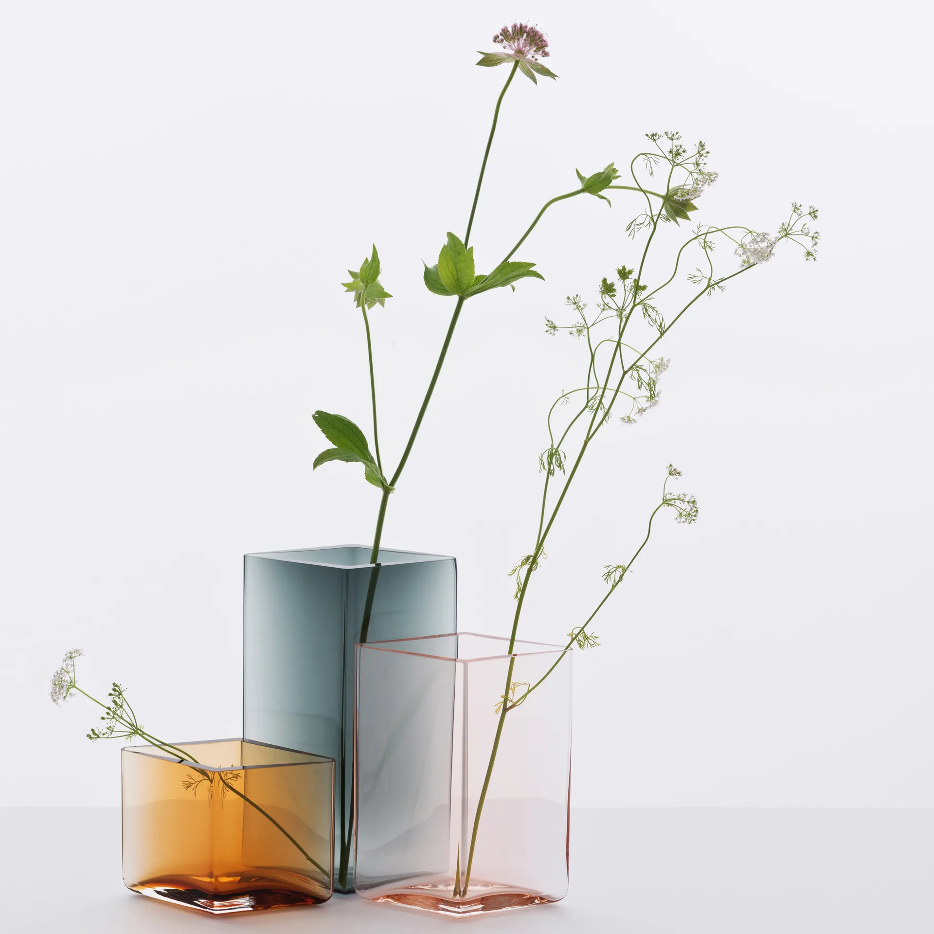 Ruutu Vase 11,5 x 18cm, Grau Iittala