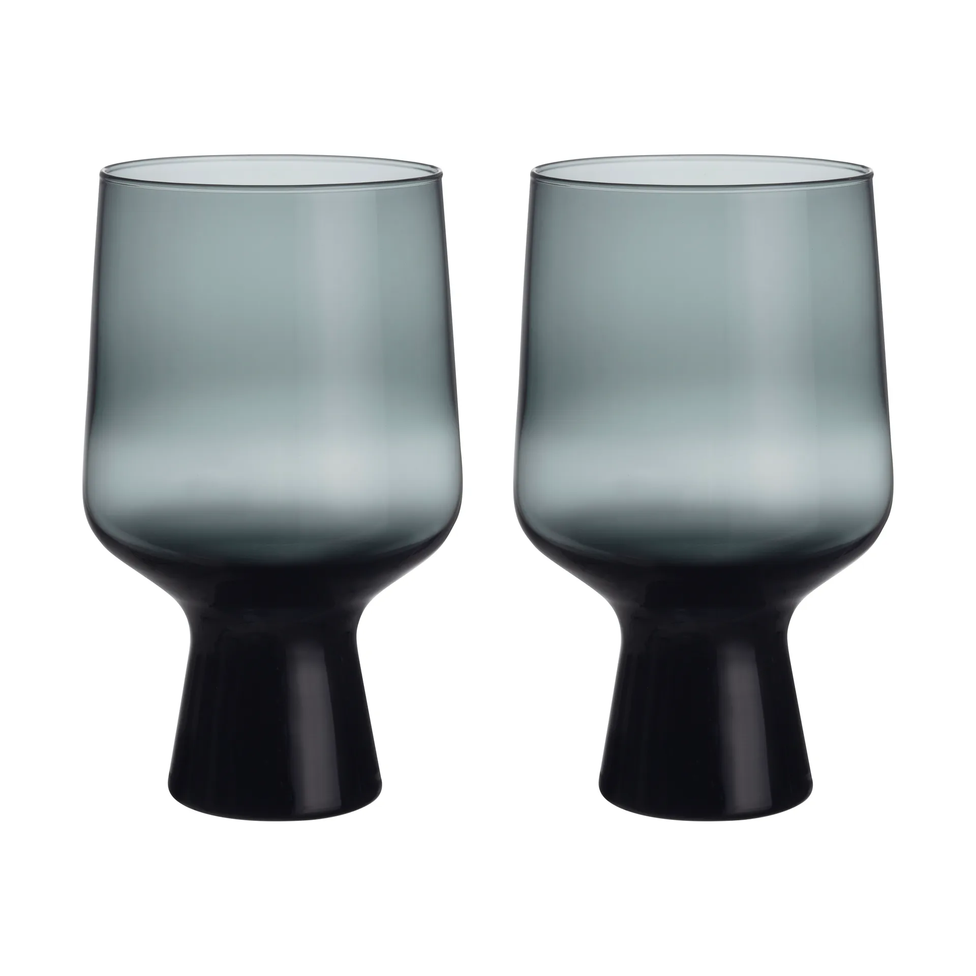 Solare Kelch  40 cl 2er-Pack, Stahlgrau Iittala