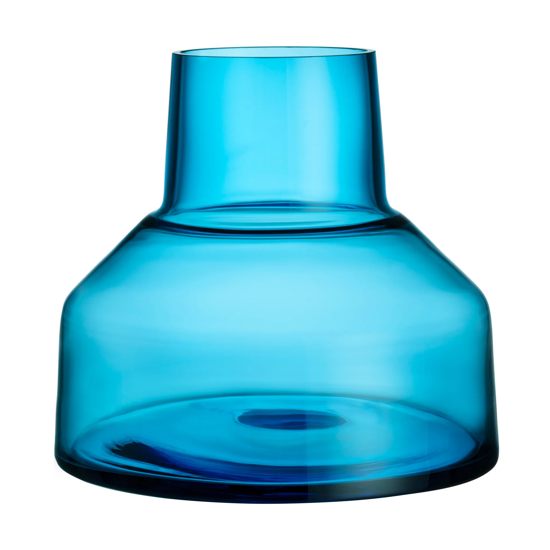 Solare Vase niedrig 20xØ22 cm, Electric Blue Iittala