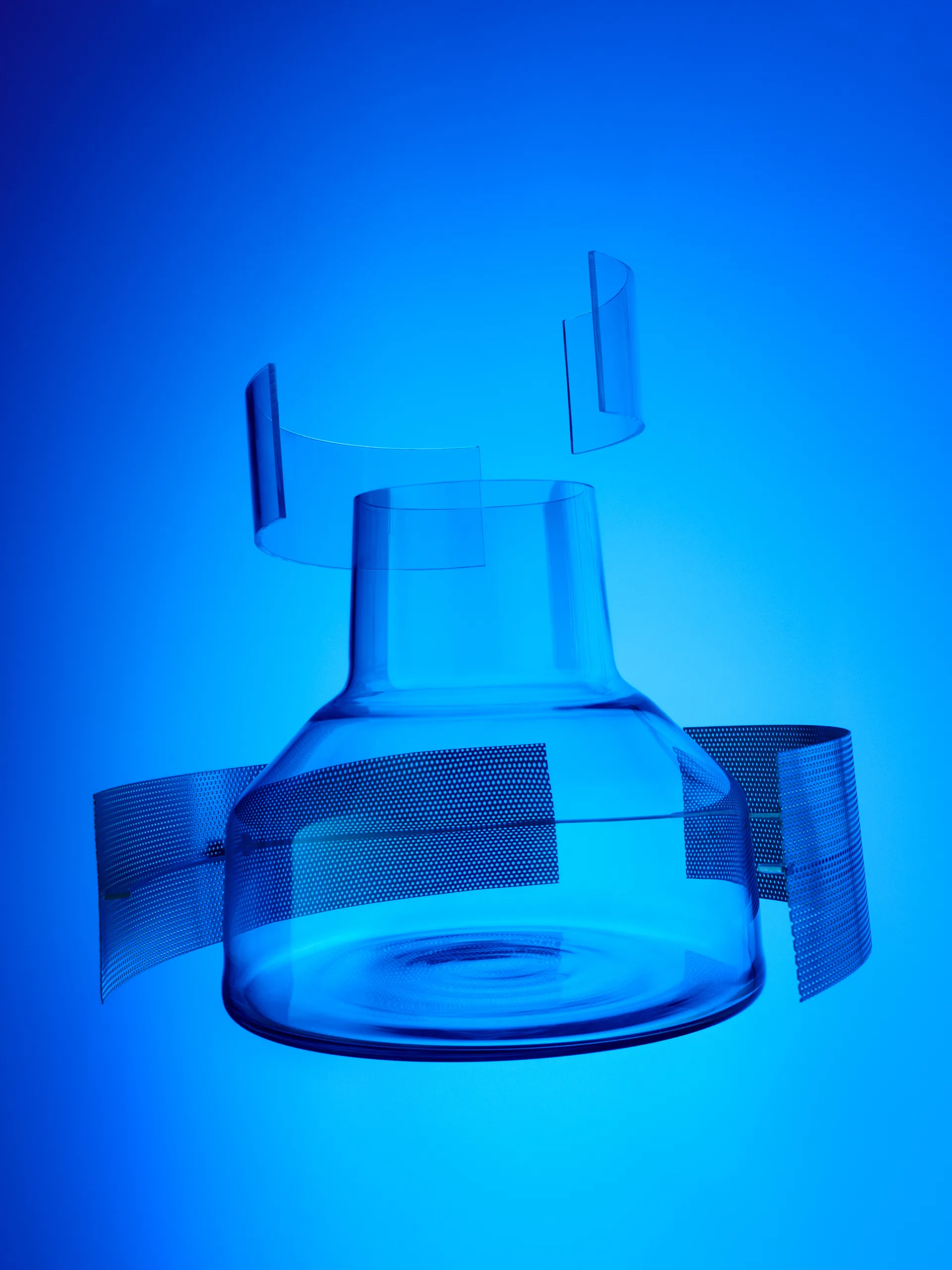 Solare Vase niedrig Ø22x20 cm, Klar Iittala