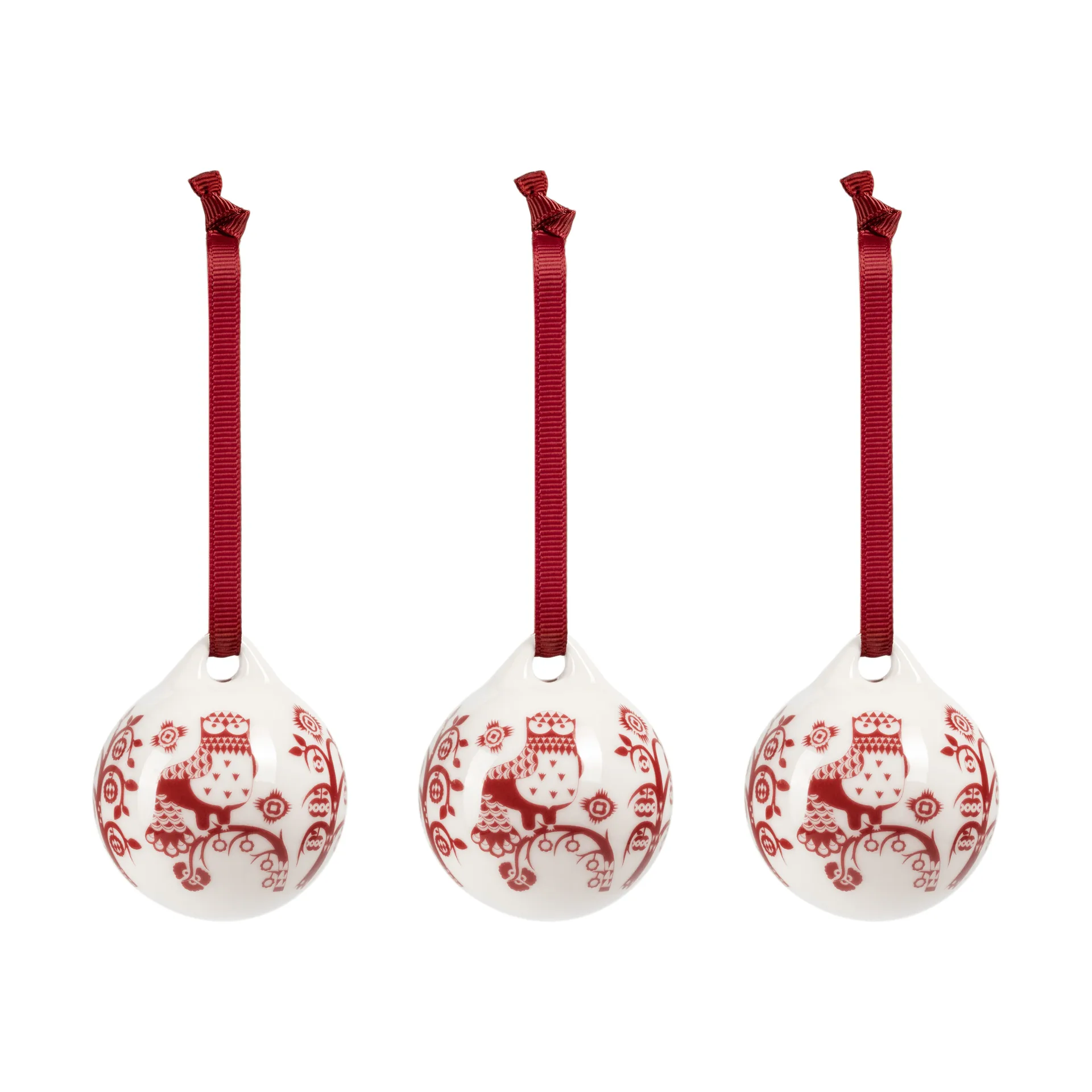 Taika Dekoration, Granatrot, 5 cm, 3er-Pack Iittala