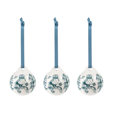 Taika Dekoration - Stahlblau, 5 cm, 3er-Pack - Iittala