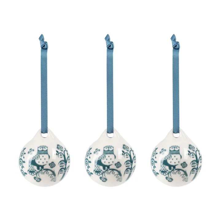 Taika Dekoration - Stahlblau, 5 cm, 3er-Pack - Iittala