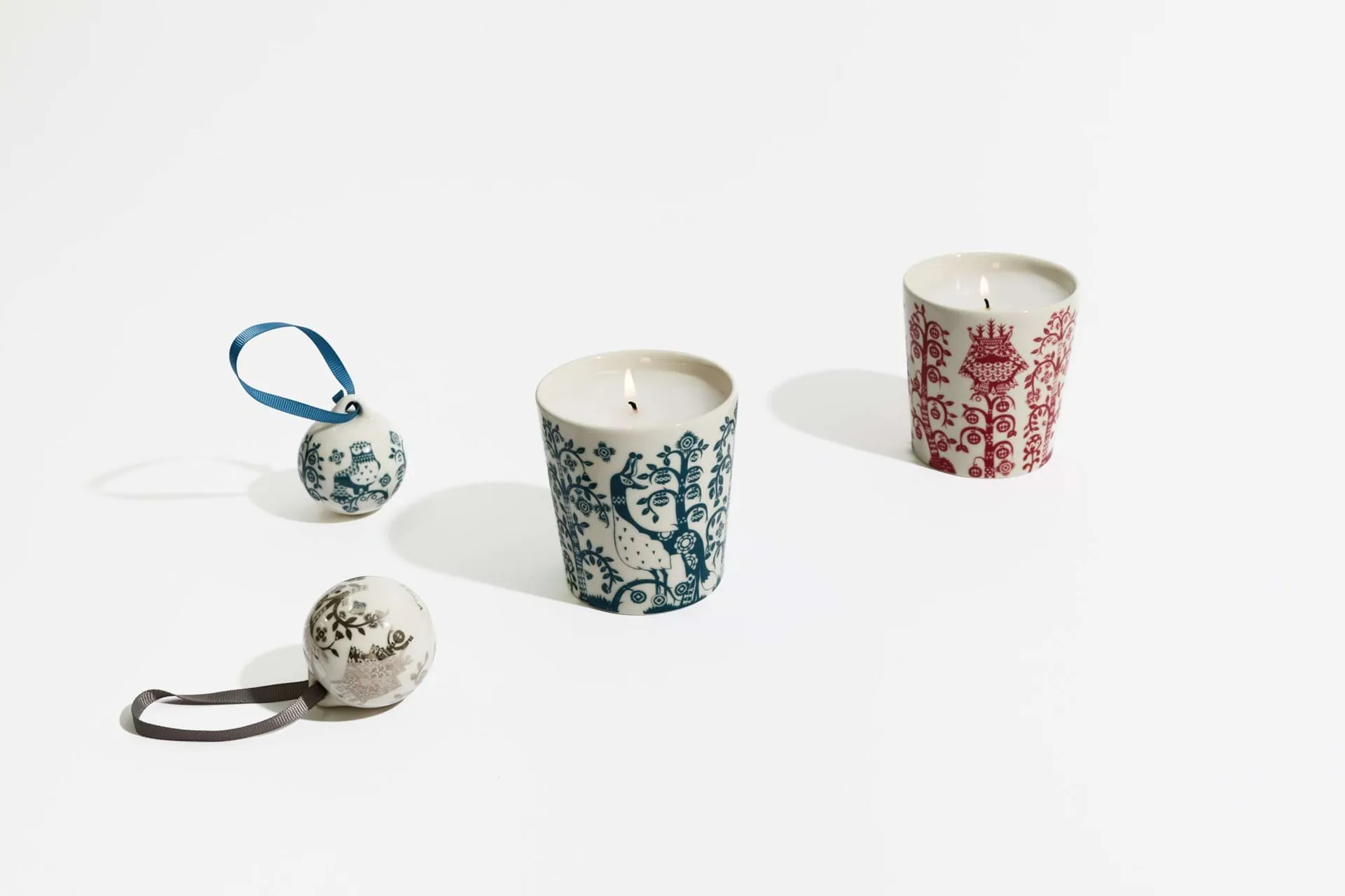 Taika Kerze, Stahlblau, 9 cm Iittala