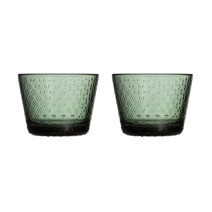 Tundra Wasserglas 16cl 2er Pack, Tannengrün Iittala