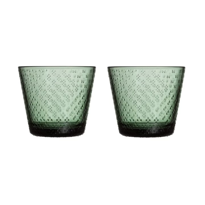 Tundra Wasserglas 29cl 2er Pack, Tannengrün Iittala