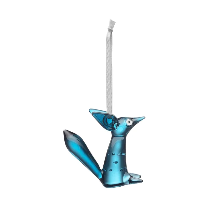 Vulpes Glasdekoration 8 cm - Stahlblau - Iittala