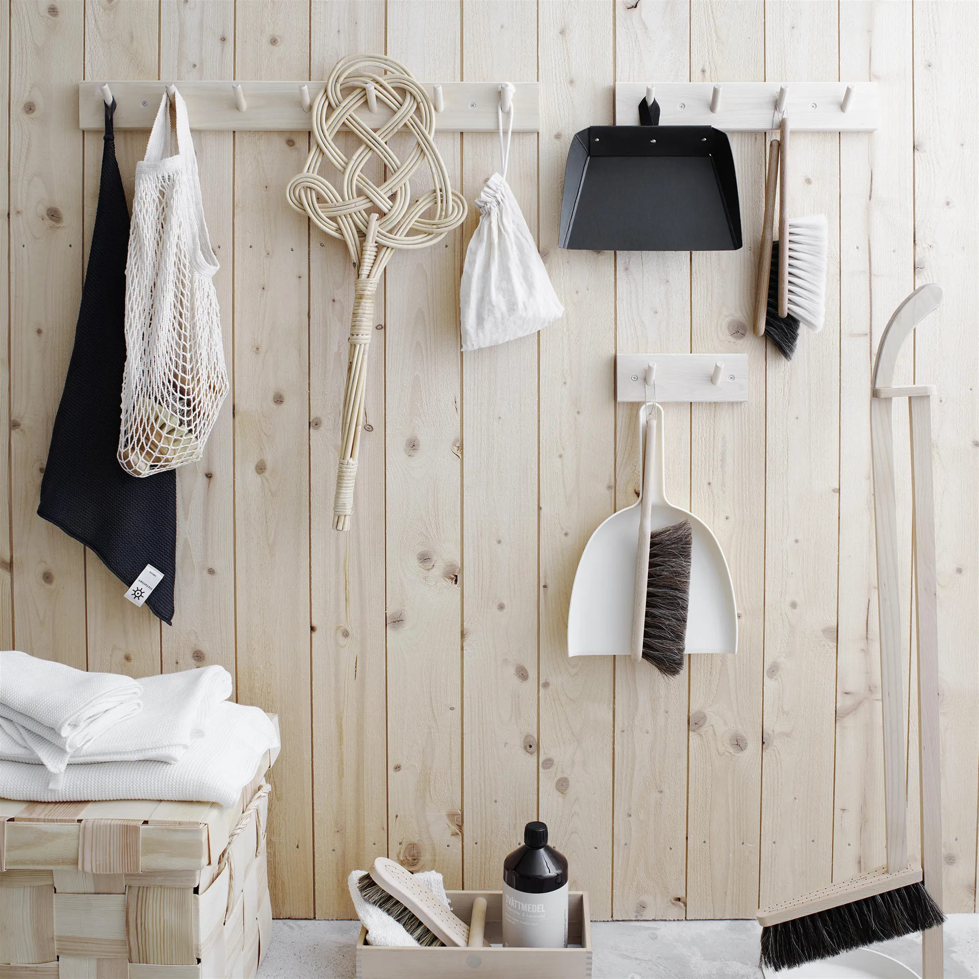 Hakenleiste Birkenholz, 4 Haken Iris Hantverk