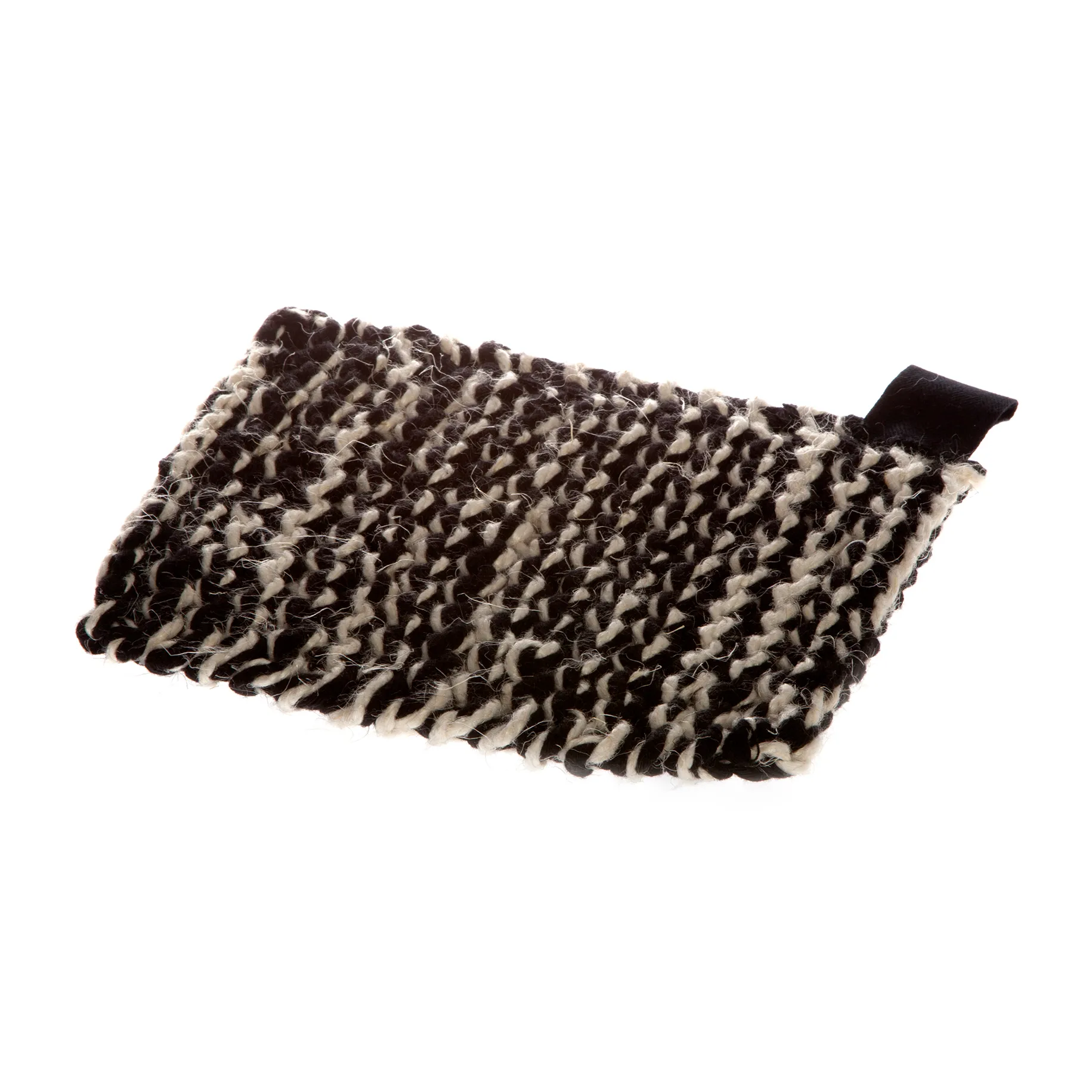 Iris Hantverk Topflappen grob gestrickt, Schwarz-weiß Iris Hantverk