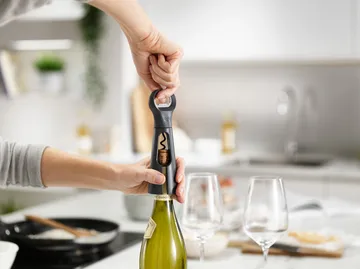 Barstar 3-in-1 Korkenzieher 18,5 cm - Grau - Joseph Joseph