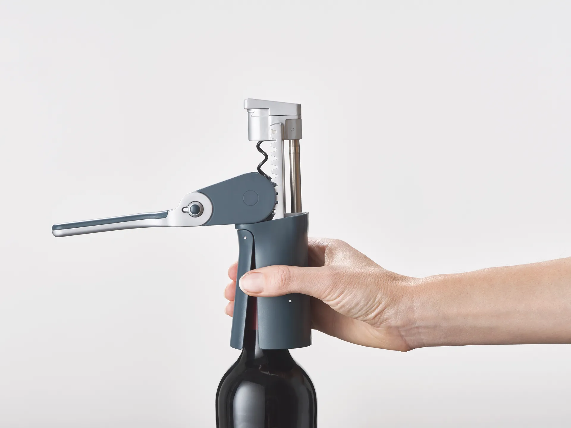 Barwise compact Hebel-Korkenzieher 12,6 cm, Blau Joseph Joseph