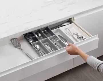 Blox Besteckkasten 10-teilig - Grau - Joseph Joseph