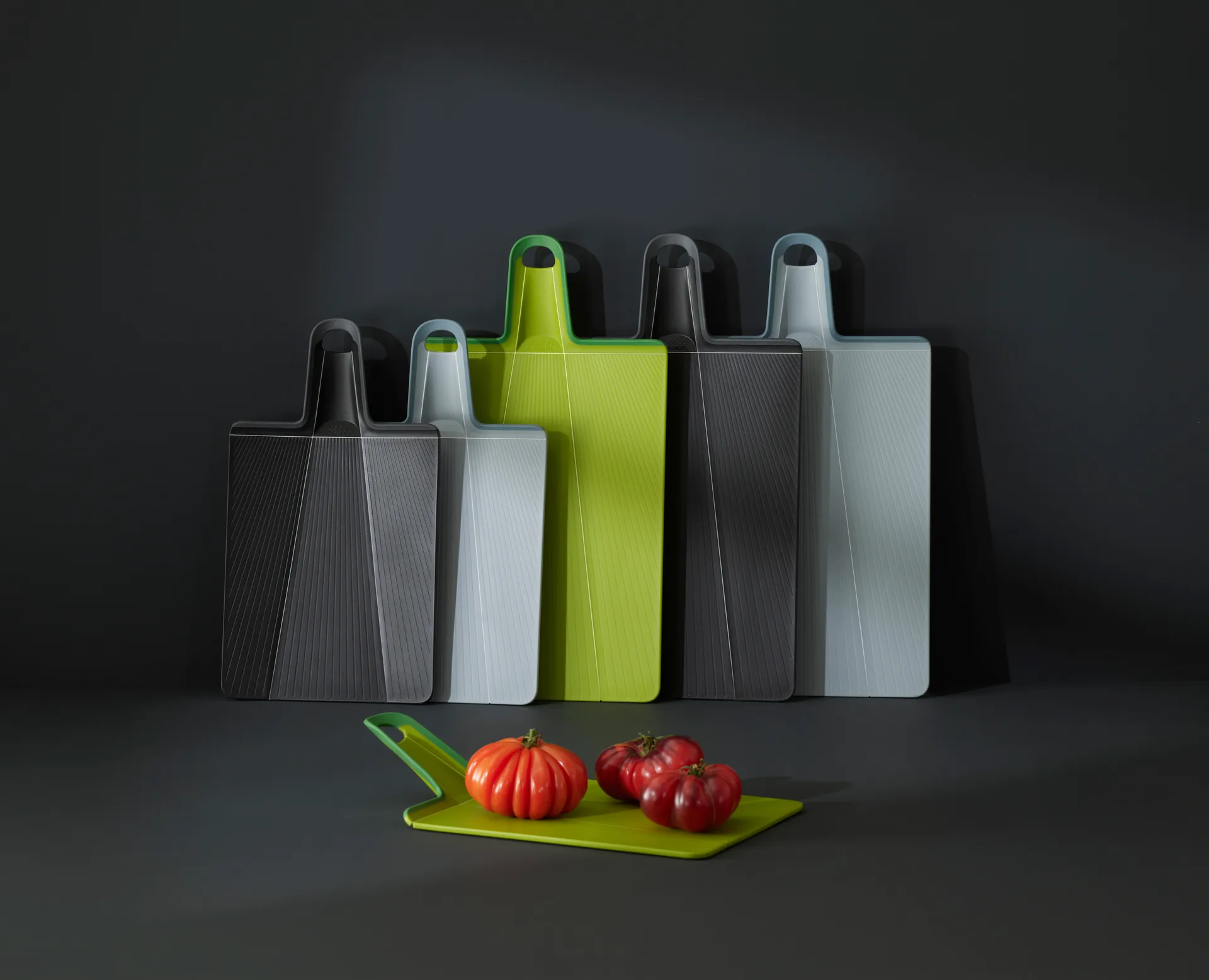 Chop2pot Schneidebrett Plus Schwarz, Large Joseph Joseph