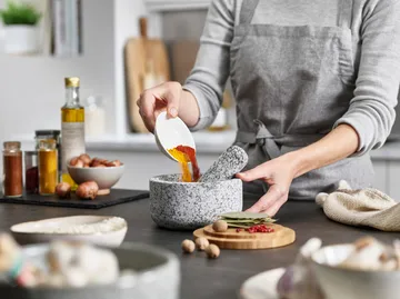 Dash Mörser Ø15,5 cm - Granit-Bambus - Joseph Joseph