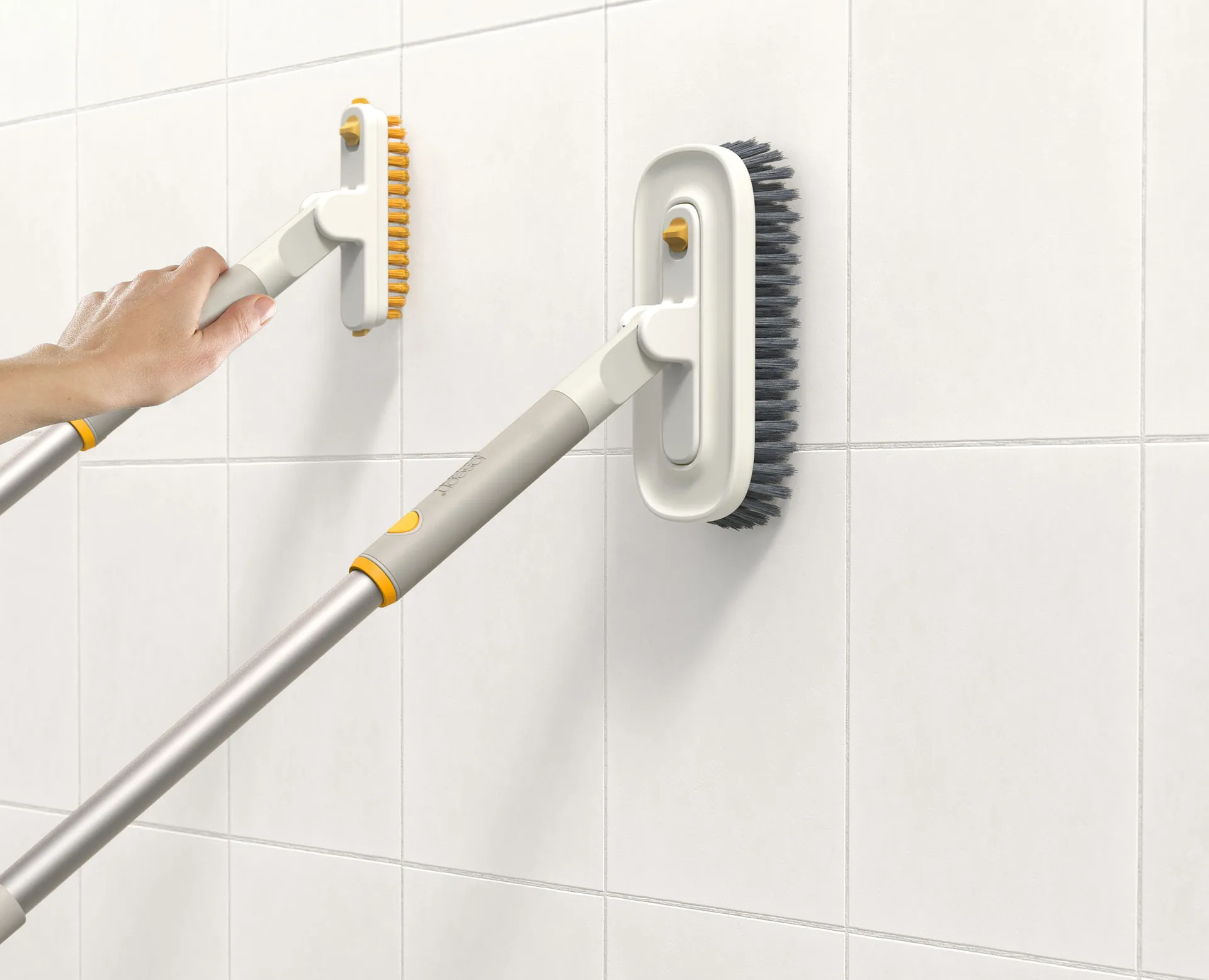 Joseph Joseph Cleantech 2-in-1 Fliesenschrubber, Stone Joseph Joseph