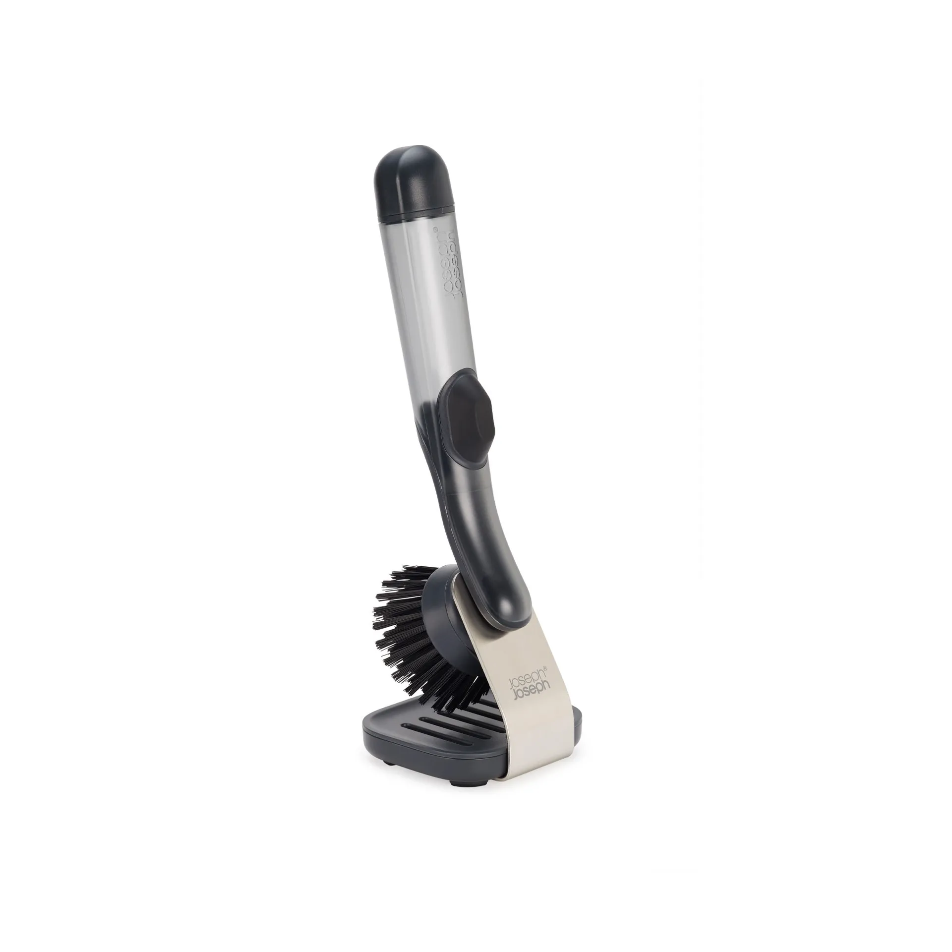 Joseph Joseph Sinktech Geschirrspülbürste mit Stahlhalterung, Clear Joseph Joseph