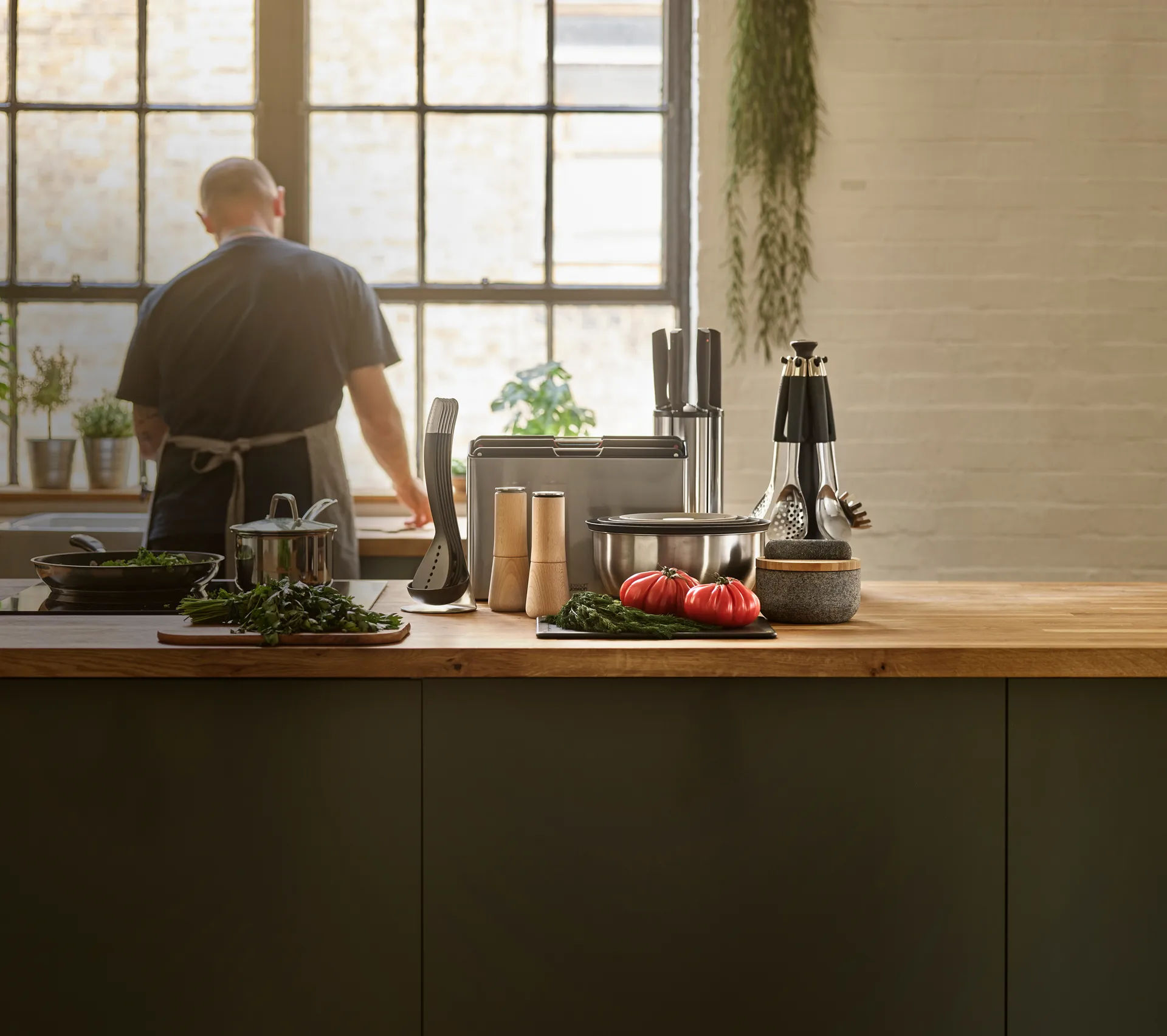 Milltop No Spill Pfeffermühle 19 cm, Buche Joseph Joseph