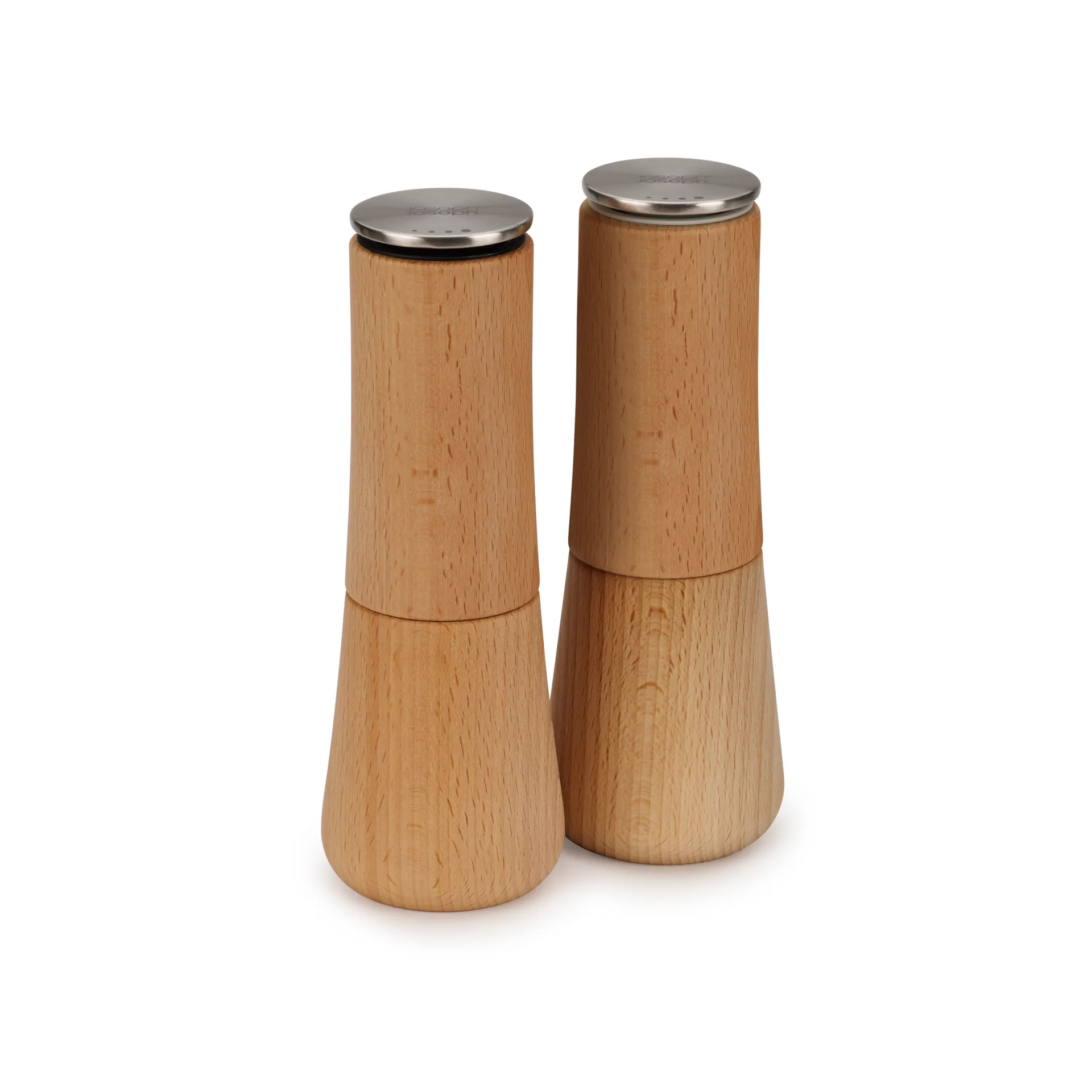 Milltop No Spill Salzstreuer 19 cm, Buche Joseph Joseph