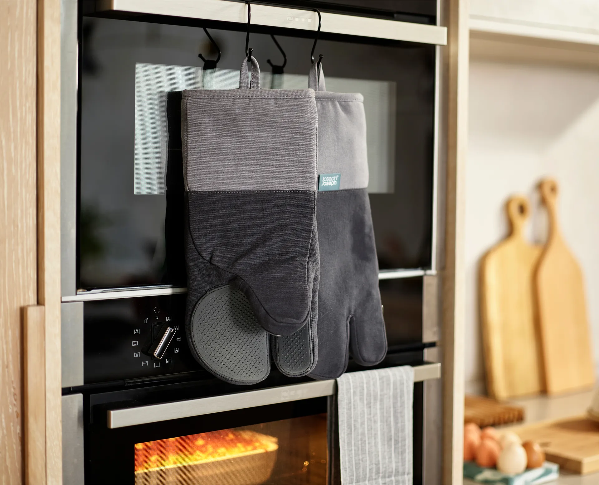 Pinch Ofenhandschuhe 34,5 cm, Grau Joseph Joseph
