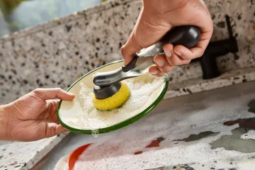 Sinktech Geschirrspülbürste mit Ersatzkopf - Clear - Joseph Joseph