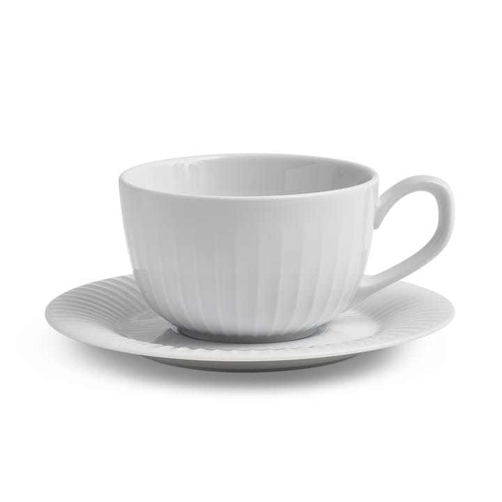 Hammershøi Tasse mit Untertasse, Weiß Kähler