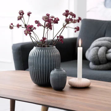 Hammershøi Vase - Anthrazitgrau, mini 10 cm - Kähler