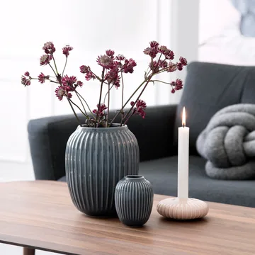 Hammershøi Vase - Anthrazitgrau, mittel 21 cm - Kähler
