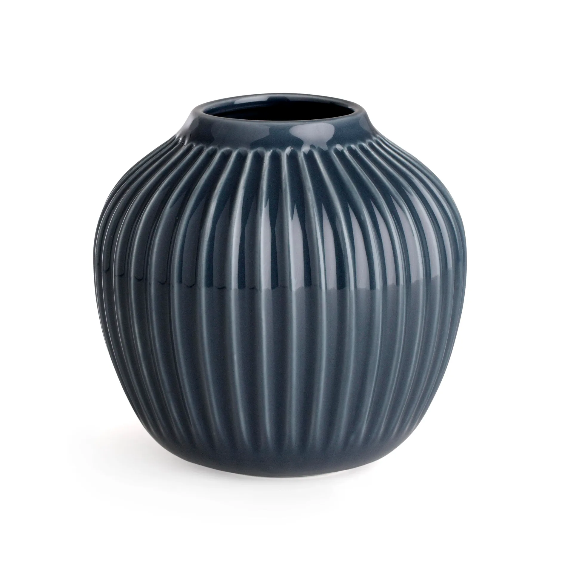 Hammershøi Vase klein, Anthrazitgrau Kähler