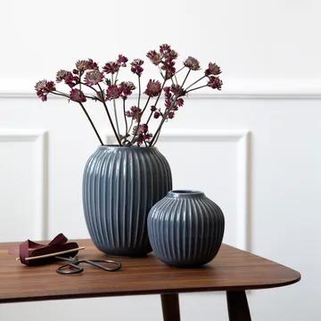 Hammershøi Vase klein - Anthrazitgrau - Kähler