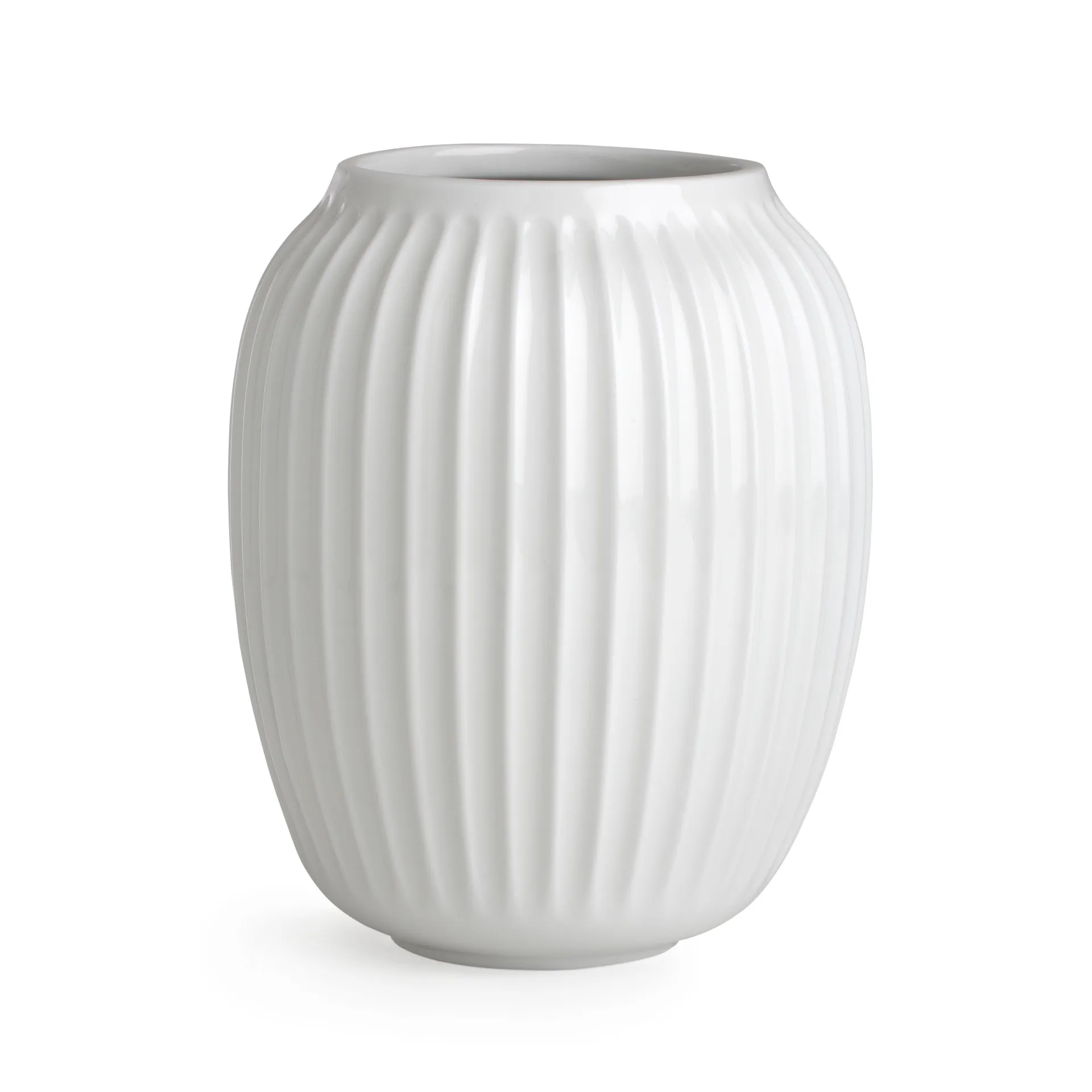 Hammershøi Vase mittel, Weiß Kähler