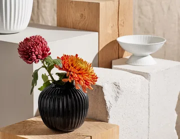 Hammershøi Vase - Schwarz, klein 13 cm - Kähler