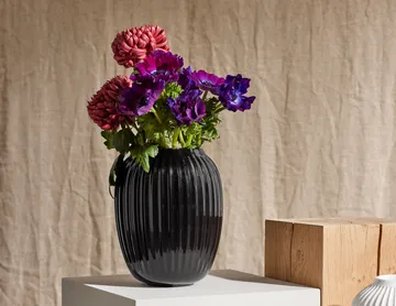 Hammershøi Vase - Schwarz, mittel 21 cm - Kähler