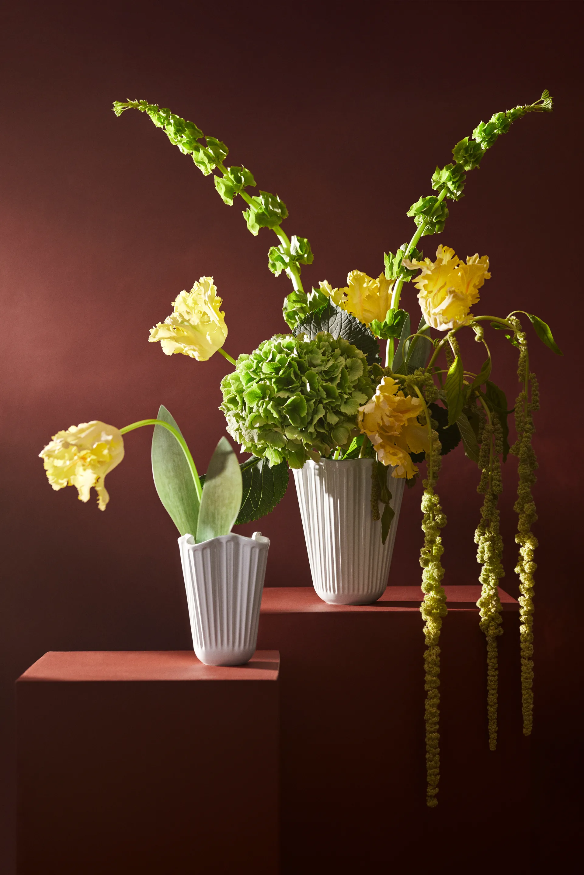 Hammershøi Vase unfold, Weiß, 16,5 cm Kähler