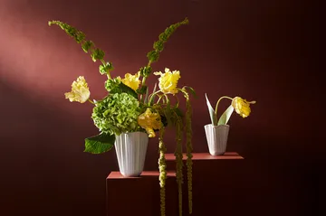 Hammershøi Vase unfold - Weiß, 16,5 cm - Kähler