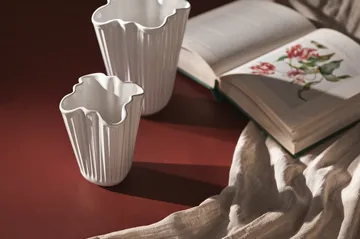 Hammershøi Vase unfold - Weiß, 16,5 cm - Kähler