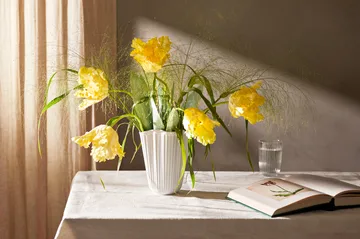 Hammershøi Vase unfold - Weiß, 20,5 cm - Kähler