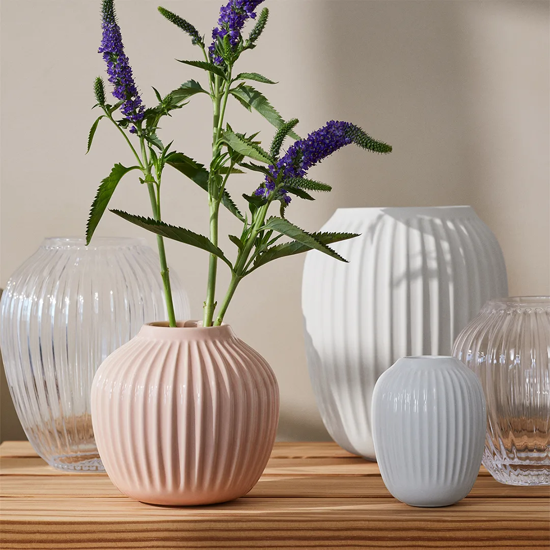 Hammershøi Vase, Weiß, mittel 21 cm Kähler