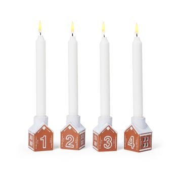 Lebkuchen Adventsleuchter 4-teilig - Braun - Kähler