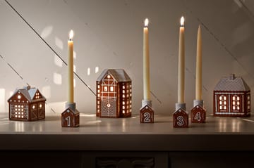 Lebkuchen Adventsleuchter 4-teilig - Braun - Kähler