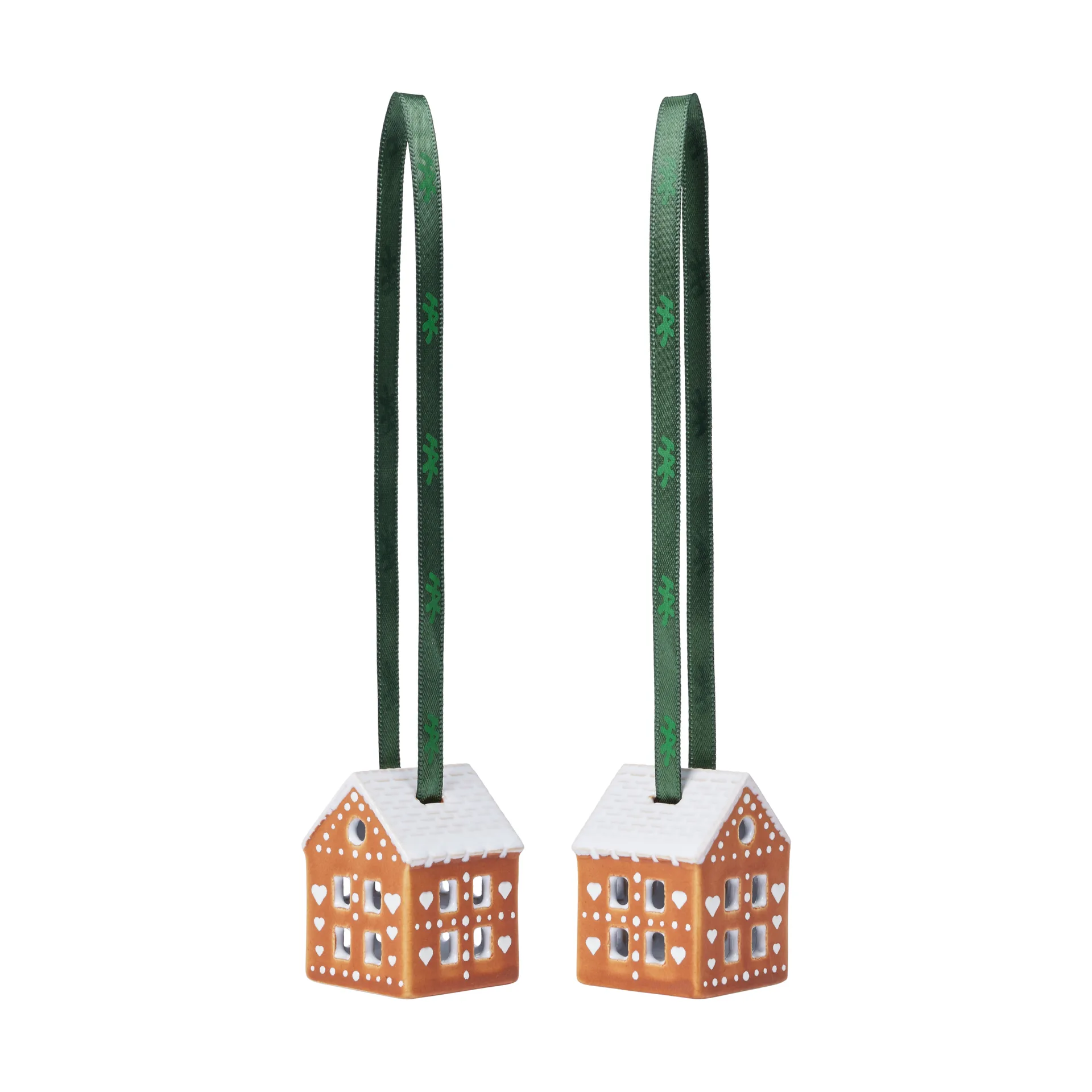 Lebkuchen Anhänger 5 cm 2er-Pack, Braun Kähler