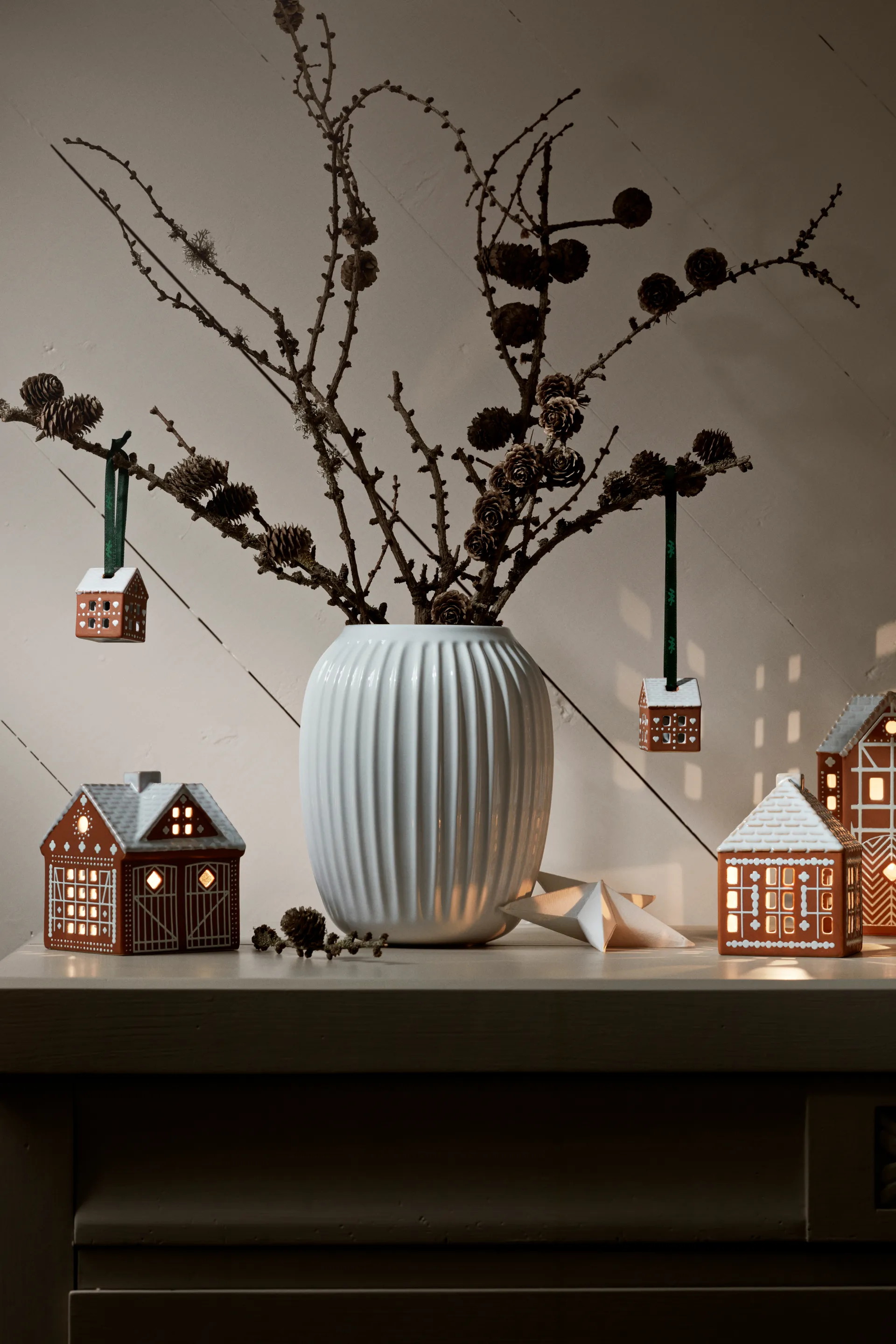 Lebkuchen Anhänger 5 cm 2er-Pack, Braun Kähler